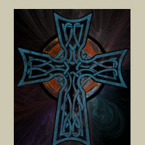 Blue celtic cross Tshirt