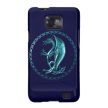 Blue Celtic Dragon Samsung Galaxy SII Cases