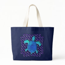 Blue Celtic Knot Turtle Bags
