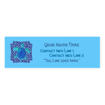 Blue Celtic Knot Turtle Profile Card Business Card Templates