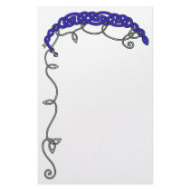 Blue Celtic Serpent stationery by haidabeaver Blue Celtic Serpent stationery