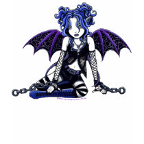 Blue Chained Gothic Faery Top t-shirts by mykajelina Blue Chained Gothic Faery Top t-shirts