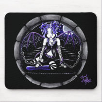 "Blue Chained" Gothic Fairy Art Mousepad