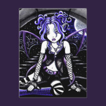 "Blue Chained" Gothic Fairy Art Postcard postcards
