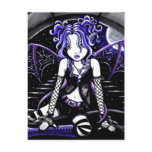 "Blue Chained" Gothic Fairy Art Postcard