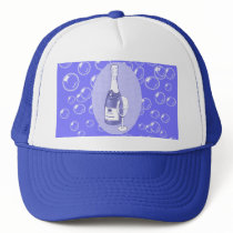 Blue Champagne Hat