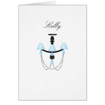 Blue Chandelier cards