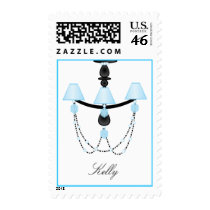 Blue Chandelier postage by trennea Blue Chandelier postage