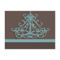 blue chandelier with chocolate background postcards by partypassion blue chandelier with chocolate background postcards