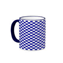 Blue Check mugs