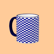 Blue Check mugs