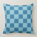 Blue Checkered Pillow pillows