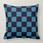Blue Checkered Pillow pillows