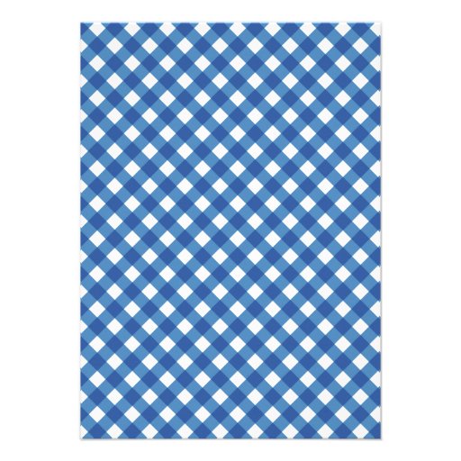 Blue Checks Lobster Boil Annual Summer Party Custom Invitation