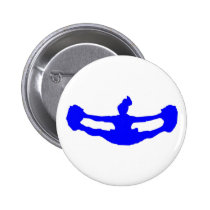 Blue CHEERLEADER buttons