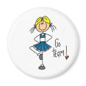 Blue Cheerleader magnets