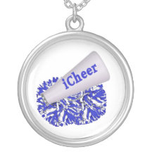 Blue Cheerleader necklace