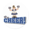 Blue Cheerleader stickers by girl_stuff Blue Cheerleader stickers