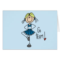 Blue Cheerleader Tshirts and Gifts Card