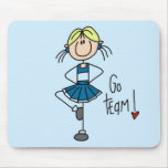 Blue Cheerleader Tshirts and Gifts Mouse Pad
