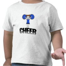 Blue Cheerleading T-shirts and Gifts