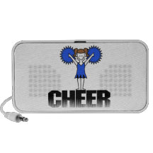 Blue Cheerleading T-shirts and Gifts Notebook Speaker