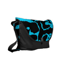 Blue Cheetah Messenger bag