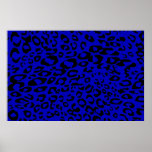 blue cheetah print