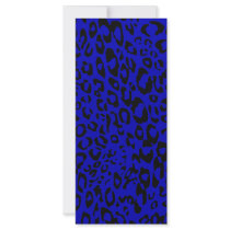 blue cheetah personalized rack card