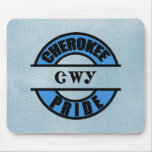 Blue Cherokee Pride - Tsalagi Mouse Pad