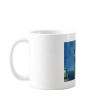 Blue chess mug