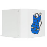 Blue Chest Protector 3 Ring Binders