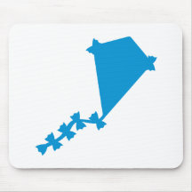 Blue children kite mouse pads