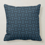 Blue Chinese/Asian Pattern Pillow Design 10