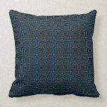 Blue Chinese/Asian Pattern Pillow Design 5