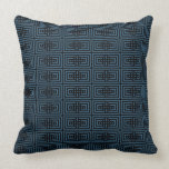 Blue Chinese/Asian Pattern Pillow Design 9