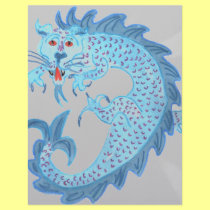Blue Chinese Dragon letterhead