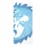 Blue Chinese Dragon Rack Card Design
