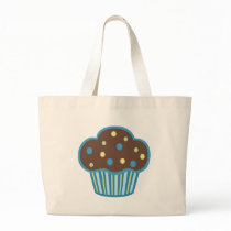 Blue Chocolate Cupcake bag for birthday goodies bags
