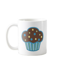 Blue Chocolate Cupcake mugs