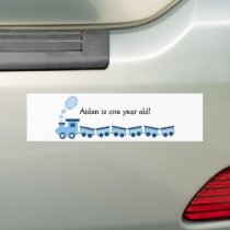 Blue Choo Choo Train Bumper Stickers