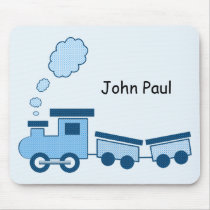 Blue Choo Choo Train Mouse Pads