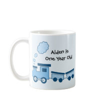 Blue Choo Choo Train Mug