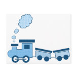 Blue Choo Choo Train Postcards