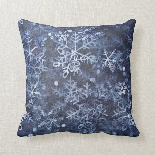 blue Christmas American MoJo Pillow Zazzle