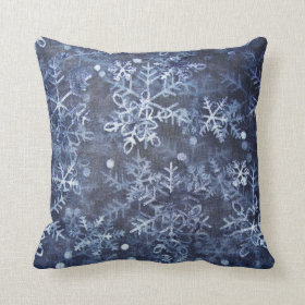 blue Christmas American MoJo Pillow