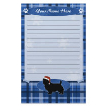 Blue Christmas Australian Terrier Stationery by MenagerieMayhem Blue Christmas Australian Terrier Stationery