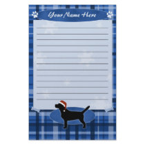 Blue Christmas Beagle Stationery