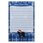 Blue Christmas Bichon Frise Stationery