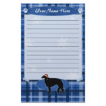 Blue Christmas Borzoi Stationery